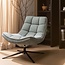 Woood Maudi draaifauteuil blue stone