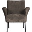 BePureHome Muse fauteuil grof geweven stof grijs/bruin