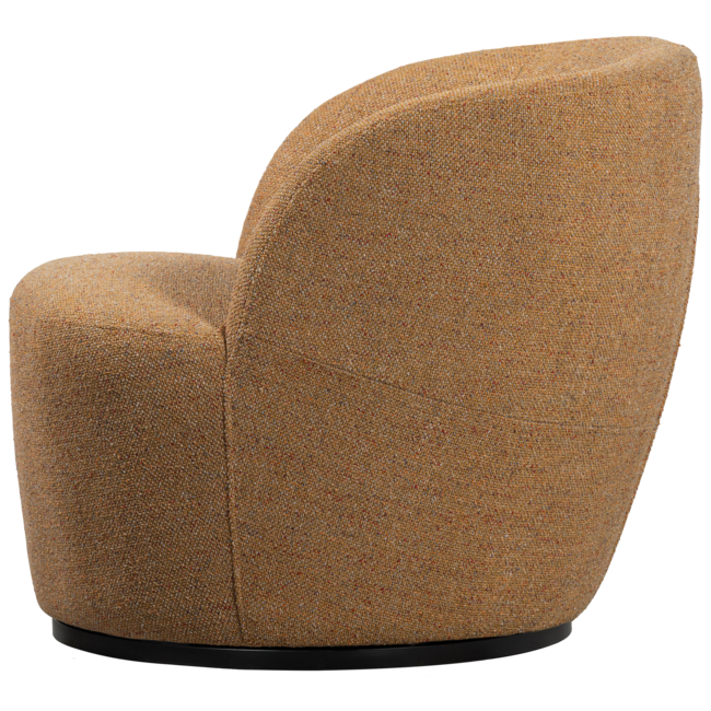 Woood Serra draaifauteuil melange stof curry