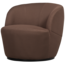 Woood Serra draaifauteuil mesh stof espresso