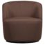 Woood Serra draaifauteuil mesh stof espresso