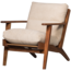 BePureHome Houston fauteuil bouclé/hout naturel