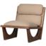 BePureHome Opulent fauteuil bouclé/hout naturel