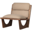 Woood Opulent fauteuil bouclé/hout naturel