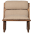 Woood Opulent fauteuil bouclé/hout naturel
