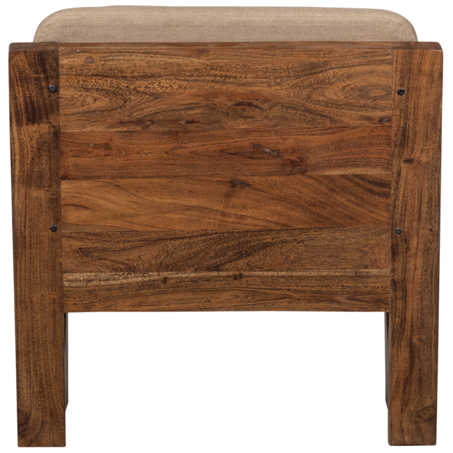 Woood Opulent fauteuil bouclé/hout naturel