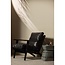 Woood Houston fauteuil echt leer zwart