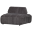 Woood Sterck fauteuil met verplaatsbare rugleuning charcoal