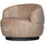 BePureHome Woolly draaifauteuil chenille zand