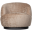 BePureHome Woolly draaifauteuil chenille zand