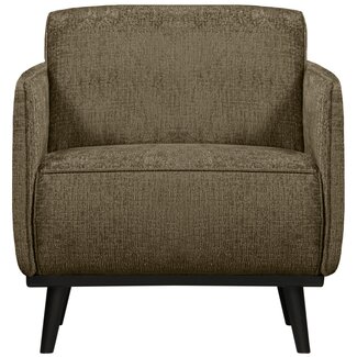 BePureHome Statement fauteuil met arm structure velvet bonsai