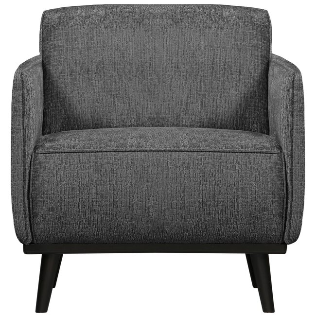 Woood Statement fauteuil met arm structure velvet mountain