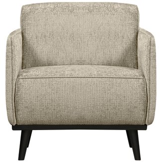Woood Statement fauteuil met arm structure velvet wheatfield Woood Statement fauteuil met arm structure velvet wheatfield