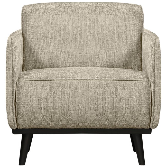 Woood Statement fauteuil met arm structure velvet wheatfield