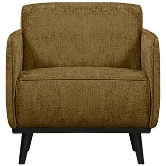 Woood Statement fauteuil met arm structure velvet brass Woood Statement fauteuil met arm structure velvet brass