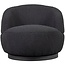 BePureHome Woolly draaifauteuil bouclé antraciet