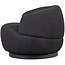 BePureHome Woolly draaifauteuil bouclé antraciet