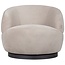 BePureHome Woolly draaifauteuil ribcord naturel