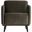 Woood Statement fauteuil met arm fluweel warm groen