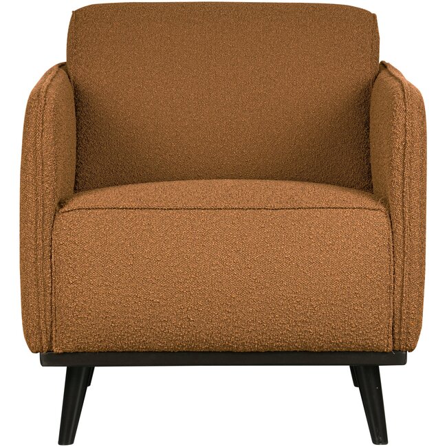 BePureHome Statement fauteuil met arm bouclé butter