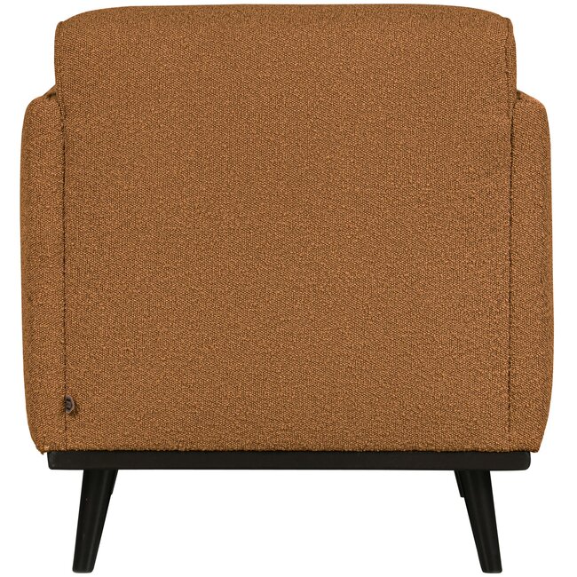 Woood Statement fauteuil met arm bouclé butter