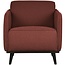 BePureHome Statement fauteuil met arm bouclé chestnut