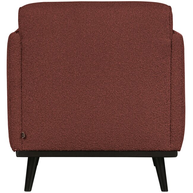 Woood Statement fauteuil met arm bouclé chestnut
