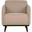 BePureHome Statement fauteuil met arm bouclé beige