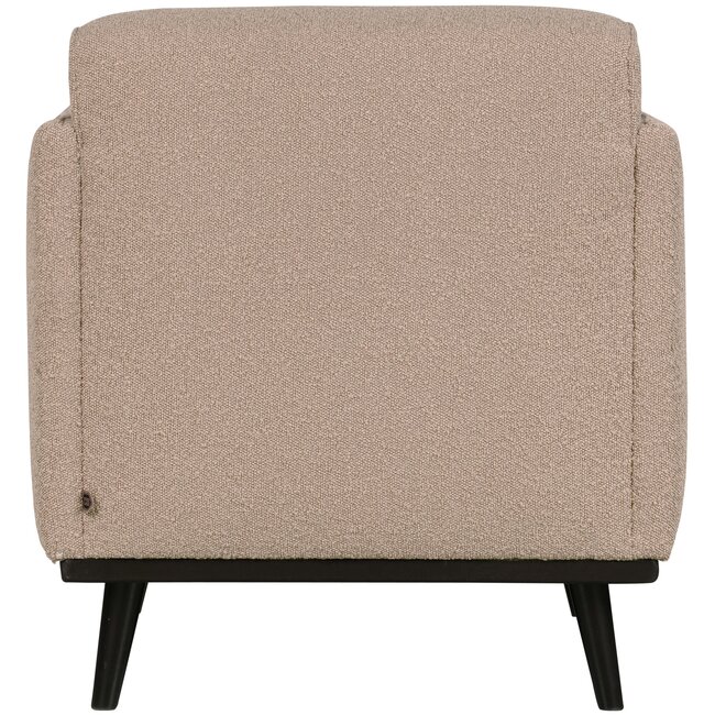 Woood Statement fauteuil met arm bouclé beige
