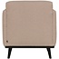 Woood Statement fauteuil met arm bouclé beige
