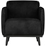 BePureHome Statement fauteuil met arm suedine zwart