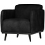 BePureHome Statement fauteuil met arm suedine zwart