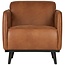 BePureHome Statement fauteuil met arm lederlook cognac