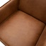Woood Statement fauteuil met arm lederlook cognac