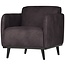 BePureHome Statement fauteuil met arm lederlook grijs