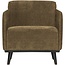 Woood Statement fauteuil met arm brede platte rib rock