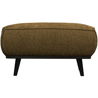 Woood Statement hocker structure velvet brass