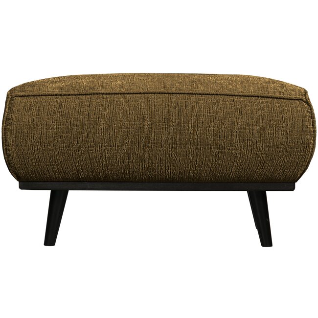Woood Statement hocker structure velvet brass
