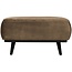 Woood Statement hocker fluweel taupe