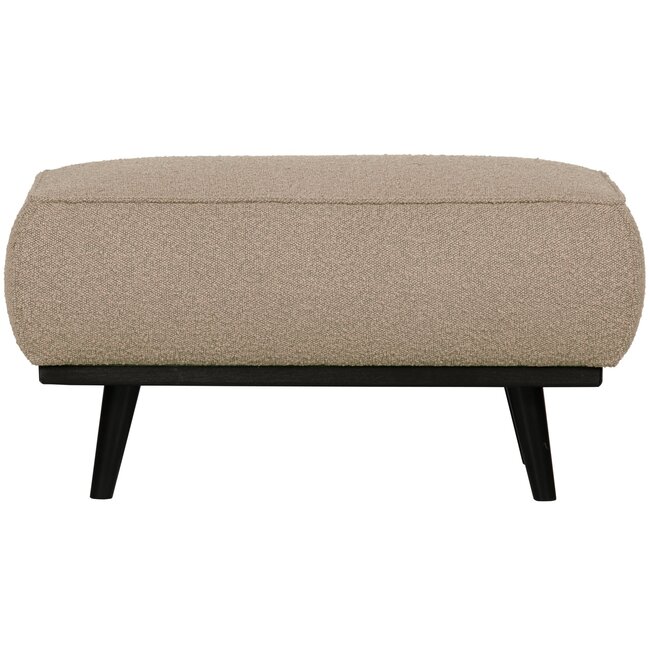 Woood Statement hocker bouclé beige
