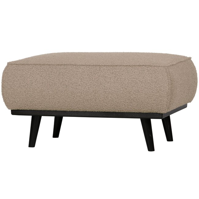 Woood Statement hocker bouclé beige