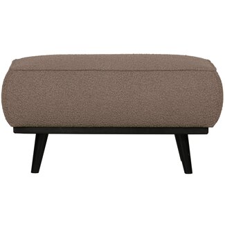 Woood Statement hocker bouclé nougat