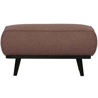 BePureHome Statement hocker bouclé coffee