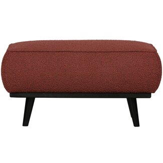 BePureHome Statement hocker bouclé chestnut