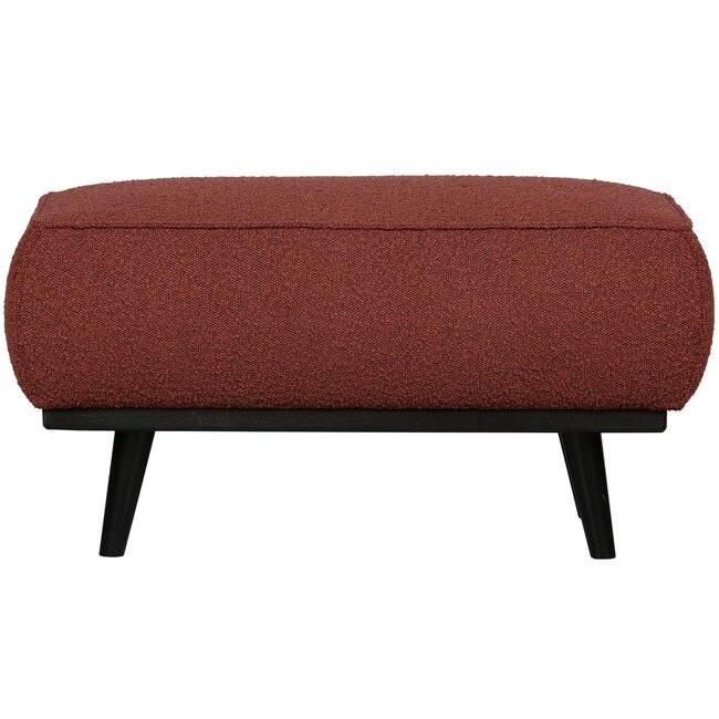 Woood Statement hocker bouclé chestnut