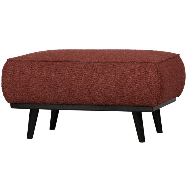 Woood Statement hocker bouclé chestnut