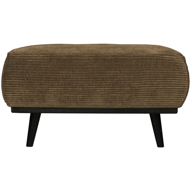 BePureHome Statement hocker brede platte rib rock