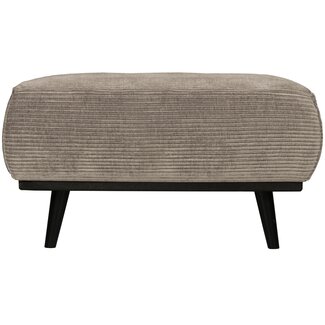Woood Statement hocker brede platte rib clay Woood Statement hocker brede platte rib clay