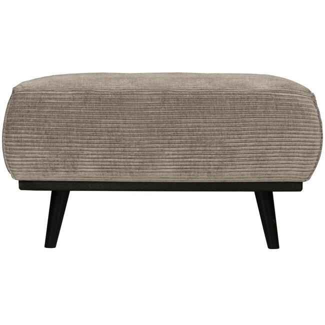 Woood Statement hocker brede platte rib clay