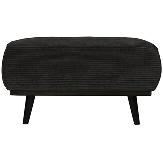 Woood Statement hocker brede platte rib graphite